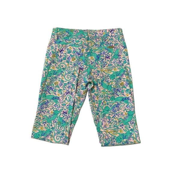 Lilly Pulitzer Women's South Ocean Skinny Pant Monkey Sea Melon Fig Size 4 NWOT - Picture 10 of 12
